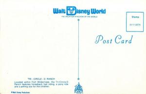 Early Walt Disney World, 0111-0074 Tri-Circle-D Ranch,Vintage Postcard