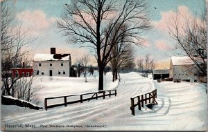 Vtg Haverhill Massachusetts MA Poet Whittier's Birthplace 1910s View Postcard