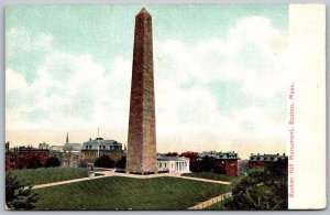 Boston Massachusetts c1905 Postcard Bunker Hill Monument