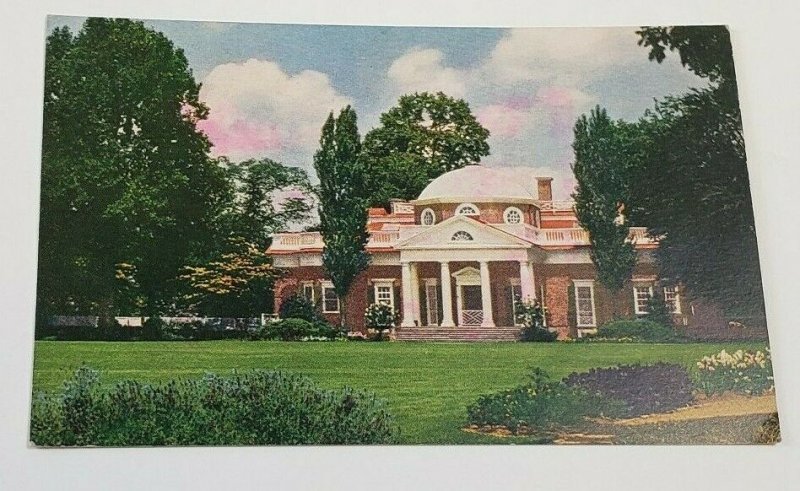 3 set Thomas Jefferson MONTICELLO Charlottesville Virginia Typogravure Postcards