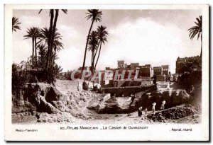 Old Postcard Morocco Moroccan Atlas Casbah of Ouarzazate