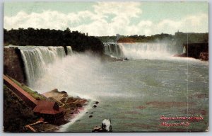 Vtg Niagara Falls New York NY General View of Falls 1910s Old Card Postcard