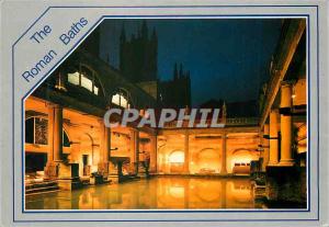 Modern Postcard The Great Roman Bath and Bath Abbey England