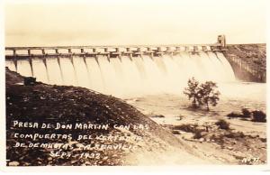 Mexico - Don Martin Dam with Spillways RP 1934