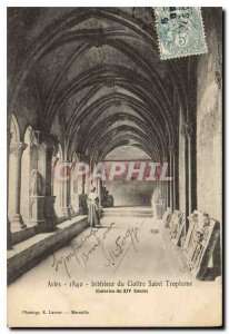 Postcard Ancient Arles Interieur du Cloitre Saint Trophime