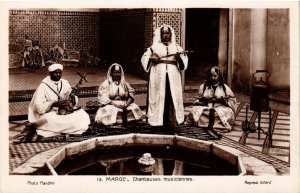 PC CPA MOROCCO, FLANDRIN 13, CHANTEUSES, VINTAGE REAL PHOTO POSTCARD (b12139)