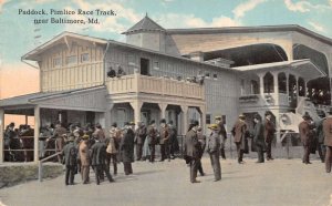 Baltimore Maryland Pimlico Race Track Paddock Vintage Postcard AA84037