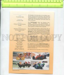 467736 Germany 1999 FD sheet sports bike racing cars motorcycles equestrian