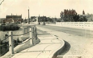 Automobiles Bridge Grand Rapids Minnesota RPPC Photo Postcard 12611