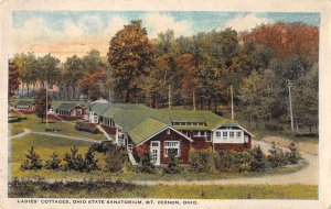 Mt Vernon Ohio State Sanatorium Ladies Cottages Vintage Postcard AA20818