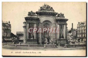 Postcard Old Lille Porte de Paris