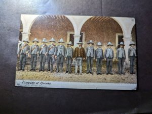 Mint USA Military Postcard Mexican Revolution Company of Rurales JG Hatton