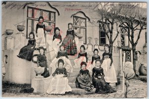 c1910s Germany Outdoor Group Women Fohrerinnen Headmistress Wilh. Muller A192