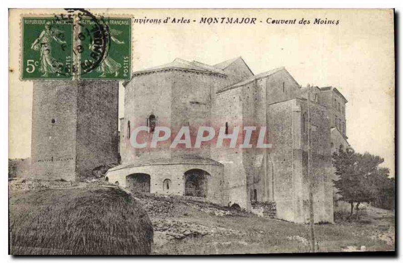 Old Postcard Environs Arles Montmajor Couvent des Moines