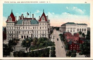 New York Albany State Capitol and Education Building 1930