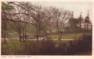Park Hall Hostel Swimming Pool Mansfield Nottingham Old Postcard