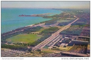 Illinois Chicago View Looking South From Prudential Building