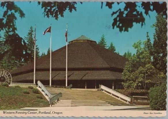 Western Forestry Center Portland Oregon Continental Chrome Postcard 1975