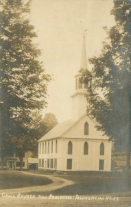 Townshend Vermont Congregational Church & Parsonage 1926 RPPC Used