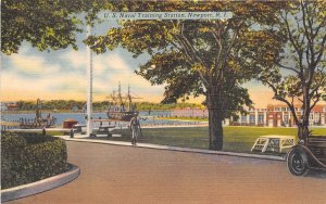 Newport Rhode Island 1940s Postcard US Naval Training Station