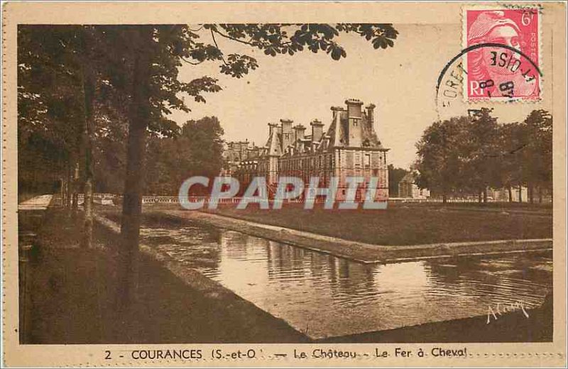 Old Postcard Courances S and O Chateau Le Fer a Cheval