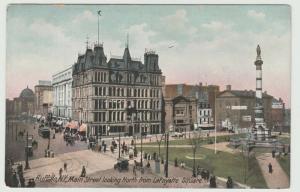 BUFFALO NY MAIN STREET LOOKING North Lafayette Ave Postcard c1909