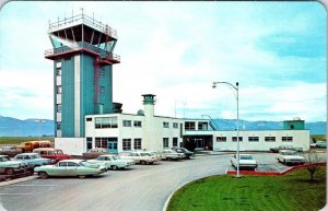 MT, Montana MISSOULA COUNTY AIRPORT Terminal/Tower  ca1960's Aviation Postcard