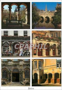 Postcard Modern Bath Theater Royal Botanical Gardens Pulteney Guildhall