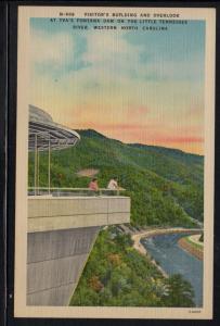 North Carolina colour PC Fontana Dam Western North Carolina, unused