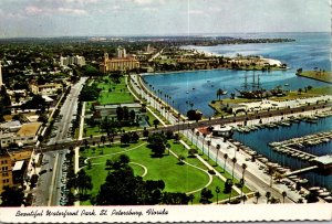 Florida St Petersburg Aerial View Showing Waterfront Park With Vinoy Park Hot...