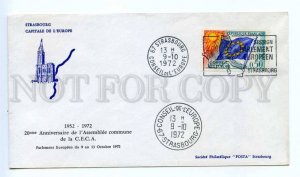 418450 FRANCE Council of Europe 1972 year Strasbourg European Parliament COVER