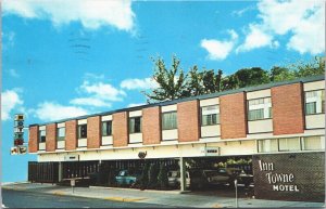 USA Inn Towne Motel Rochester Minnesota Chrome Postcard 05.42