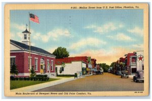 1951 Mellon Street US Post Office Main Boulevard Road Phoebus Virginia Postcard