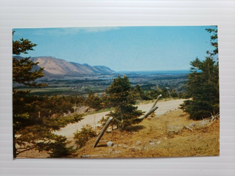 VTG Postcard Sunrise Valley Cape North North Mountain Nova Scotia Canada   394