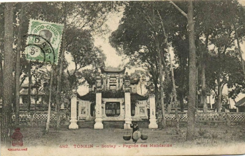 CPA AK Vietnam Indochine TONKIN Sontay - Pagode des Mandarins (60352)