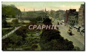 Old Postcard Princes St Edinburgh