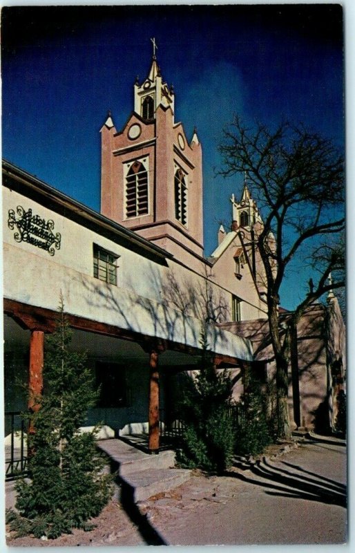 Postcard - San Felipe de Neri Church, Albuquerque, New Mexico 