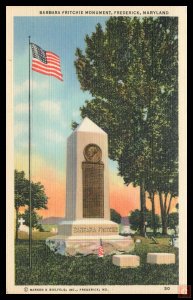 Barbara Fritchie Monument, Fredrick, Md