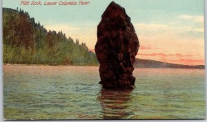 Oregon, Columbia River, Pilot Rock, Selkirk Mountains, Vintage Postcard