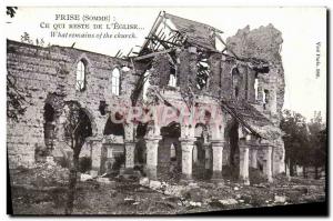 Postcard Old Frisian Rest of The Who & # 39Eglise Army