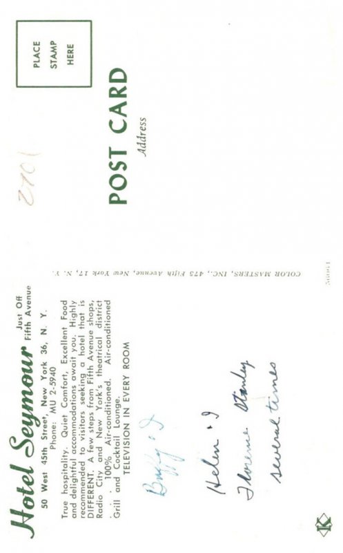 New York  City Hotel Seymour