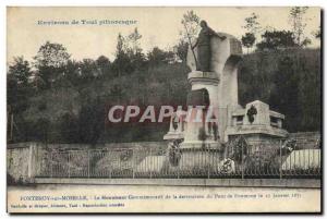 Old Postcard Army War of 1870 Fontenoy sur Moselle The commemorative monument...