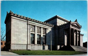 VINTAGE POSTCARD THE SAYLES PUBLIC LIBRARY AT PAWTUCKET RHODE ISLAND