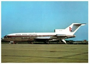 Royal Nepal Airlines Boeing 727 116C Airplane Postcard 