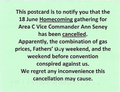 US #4506 - Herbs - Flax.  Swaskegame Post 14. Homecoming is Cancelled.