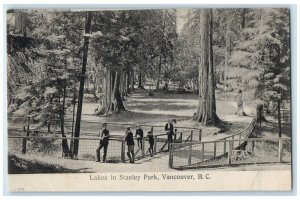 c1910's View Of Lakes In Stanley Park Vancouver British Columbia Canada Postcard