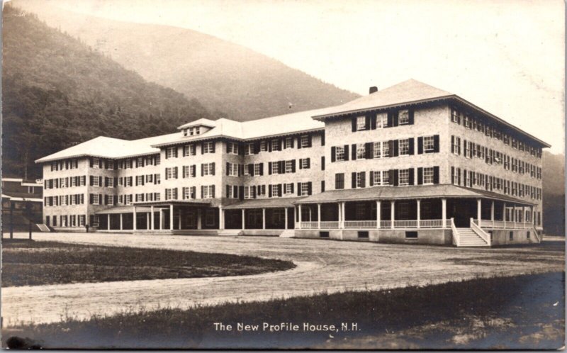 Real Photo Postcard The New Profile House in the White Mountains New Hampshire