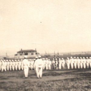 WWI Navy Arlington VA Virginia Randolph Street Real Photo Postcard RPPC