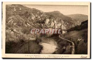 Auvergne - Chateuneuf baths Old Postcard