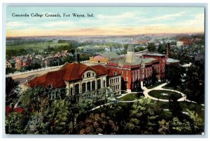 c1910's Bird's Eye View Concordia College Grounds Fort Wayne Indiana IN Postcard 